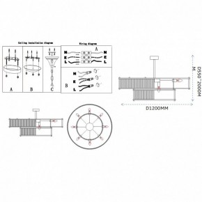 Светильник на штанге Imperiumloft RH Marais Round Chandelier 40,2668 в Коротчаево - korotchaevo.ok-mebel.com | фото 11
