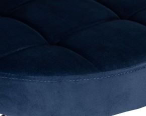 Табурет барный DOBRIN BRUNO BLACK, синий велюр (MJ9-117) в Коротчаево - korotchaevo.ok-mebel.com | фото 4