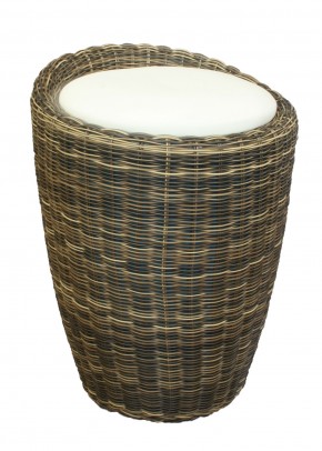 Табурет с местом для хранения LM-1100Rattan, кремовый в Коротчаево - korotchaevo.ok-mebel.com | фото