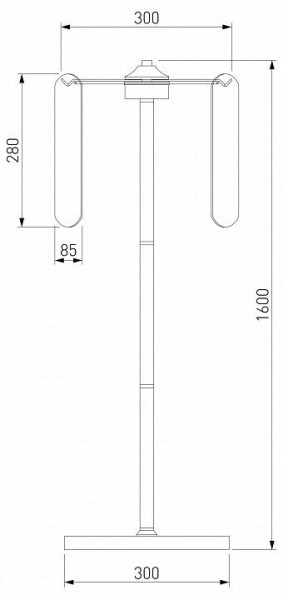 Торшер Eurosvet Claire 01171/3 золото в Коротчаево - korotchaevo.ok-mebel.com | фото 3
