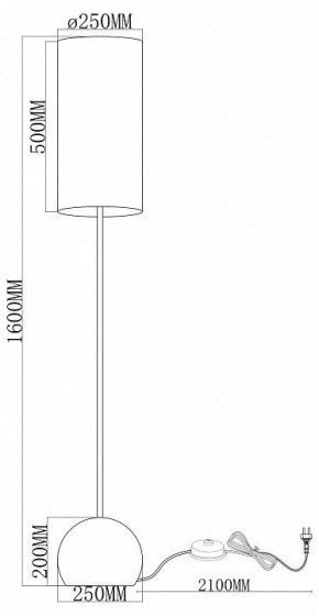 Торшер Moderli Flint V11590-1F в Коротчаево - korotchaevo.ok-mebel.com | фото 2