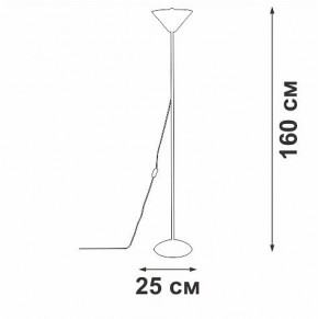 Торшер Vitaluce V2841 V2841-1/1P в Коротчаево - korotchaevo.ok-mebel.com | фото 2