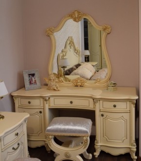 Туалетный стол + Зеркало Мона Лиза (крем) в Коротчаево - korotchaevo.ok-mebel.com | фото 6