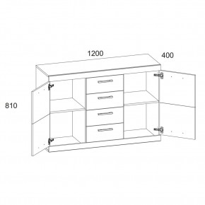 Тумба 2D4S, OSKAR , цвет дуб Санремо в Коротчаево - korotchaevo.ok-mebel.com | фото 7