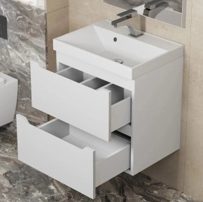 Тумба под раковину Uperwood Tanos 50 см, подвесная, белая матовая в Коротчаево - korotchaevo.ok-mebel.com | фото 3