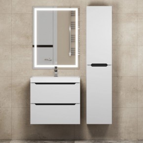 Тумба под раковину Uperwood Tanos 60 см, подвесная, белая/графит в Коротчаево - korotchaevo.ok-mebel.com | фото 13