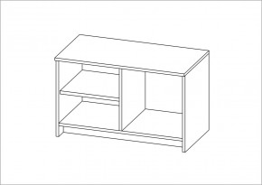 Тумба СИРИУС двухдверная низкая, цвет белый в Коротчаево - korotchaevo.ok-mebel.com | фото 3