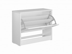 Тумба СИРИУС с откидной полкой для обуви, цвет белый в Коротчаево - korotchaevo.ok-mebel.com | фото 3
