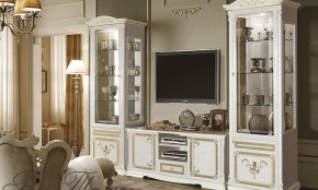 Тумба ТВ (11.301) Роза Талия (беж) в Коротчаево - korotchaevo.ok-mebel.com | фото 2