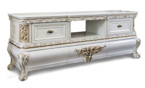 Тумба ТВ Алсу (белый глянец) в Коротчаево - korotchaevo.ok-mebel.com | фото 2