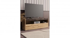 ВЕГАС Тумба ТВ (Дуб Вотан/Ателье темный​​​​​​​) в Коротчаево - korotchaevo.ok-mebel.com | фото