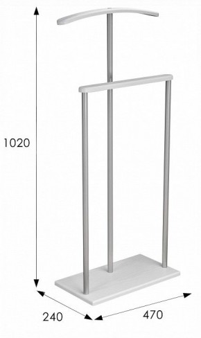 Вешалка для костюма Дэви 1 в Коротчаево - korotchaevo.ok-mebel.com | фото 6