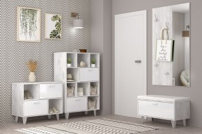 Вешалка с зеркалом Эго ВЗ-1 Бетон светлый в Коротчаево - korotchaevo.ok-mebel.com | фото 3
