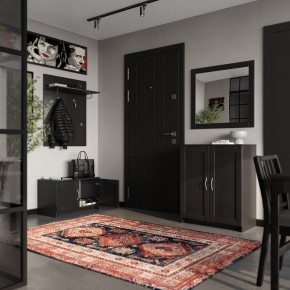 Вешалка СИРИУС настенная с полкой, цвет Дуб Венге в Коротчаево - korotchaevo.ok-mebel.com | фото 4