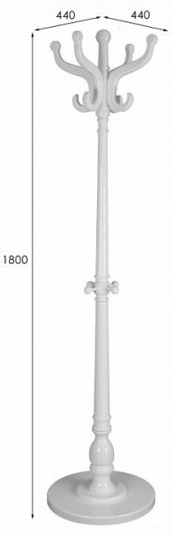 Вешалка-стойка В 1Н в Коротчаево - korotchaevo.ok-mebel.com | фото 7