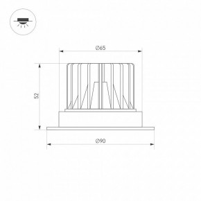 Встраиваемый светильник Arlight ATLAS 037060(1) в Коротчаево - korotchaevo.ok-mebel.com | фото 2