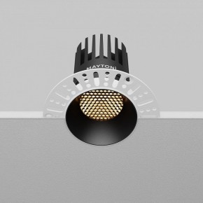 Встраиваемый светильник Maytoni Dip DL121-15W-2.7K-TRS-B в Коротчаево - korotchaevo.ok-mebel.com | фото 7