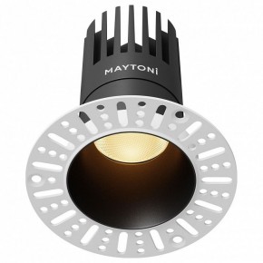 Встраиваемый светильник Maytoni Dip DL122-15W-2.7K-TRS-B в Коротчаево - korotchaevo.ok-mebel.com | фото