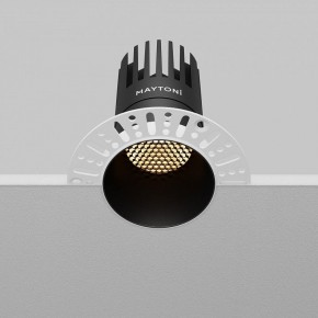 Встраиваемый светильник Maytoni Dip DL122-15W-2.7K-TRS-B в Коротчаево - korotchaevo.ok-mebel.com | фото 7