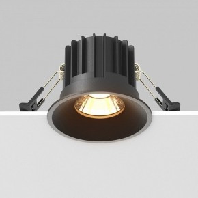 Встраиваемый светильник Maytoni Round DL058-12W2.7K-B в Коротчаево - korotchaevo.ok-mebel.com | фото 4