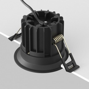 Встраиваемый светильник Maytoni Round DL058-12W2.7K-B в Коротчаево - korotchaevo.ok-mebel.com | фото 5