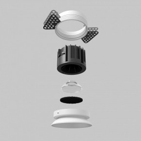 Встраиваемый светильник Maytoni Round DL058-12W2.7K-TRS-W в Коротчаево - korotchaevo.ok-mebel.com | фото 5