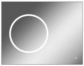 Зеркало Eclipse 90 black с подсветкой Sansa (SE1031Z) в Коротчаево - korotchaevo.ok-mebel.com | фото