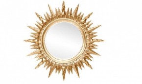 Зеркало круглое золото (1810(1) в Коротчаево - korotchaevo.ok-mebel.com | фото
